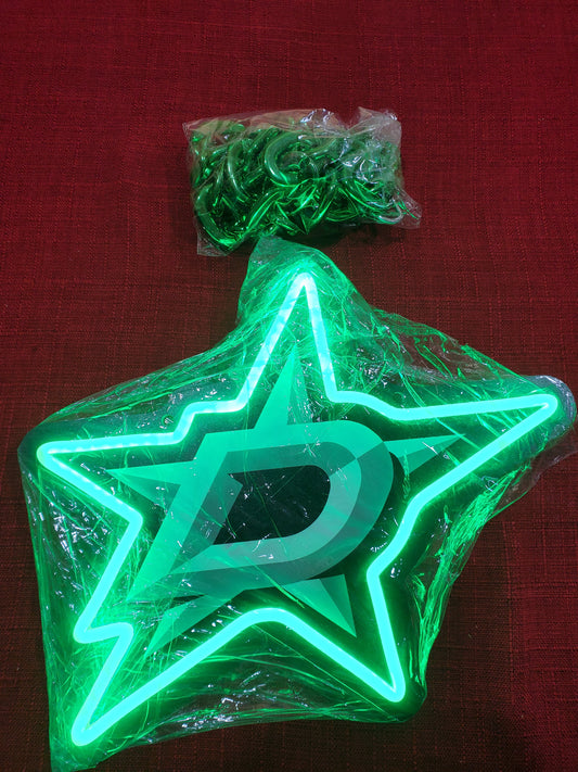 DALLAS STARS led chain sign 12v dual power with remote and dimmer