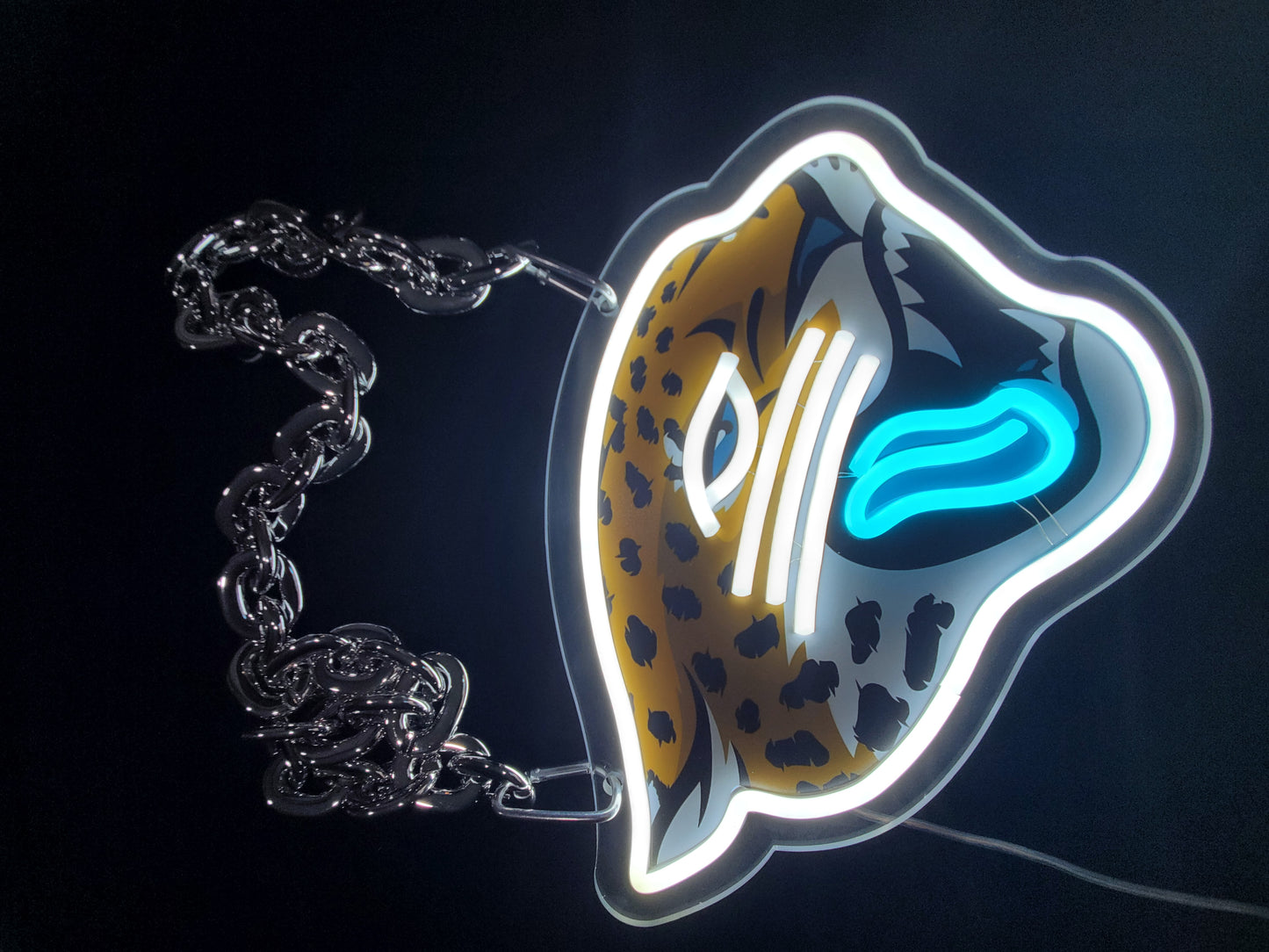 Jacksonville Jaguar led fan Necklace fan chain 12v dual power with remote dimmer