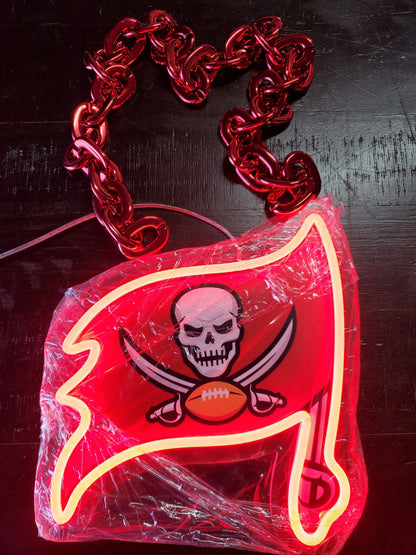 BUCCANEERS FAN Red Neon CHAIN 12v